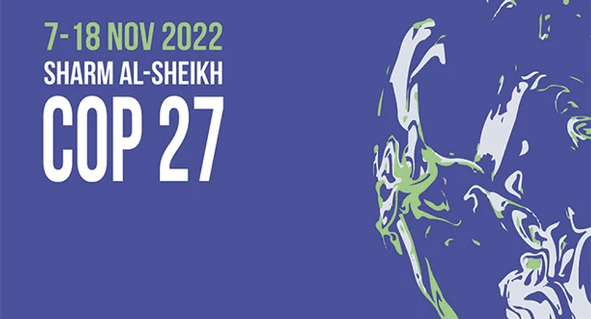Summary of progress at COP27 in Egypt November 2022
